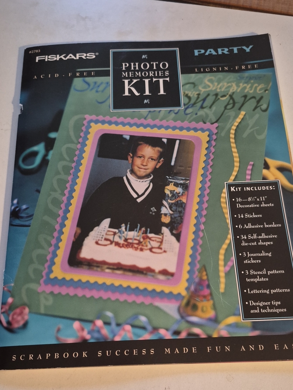 Fiskars Party Scrapbook Photo Memories Kit - C.1990s UNUSED